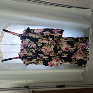 Lily Rose Floral Print Top Medium